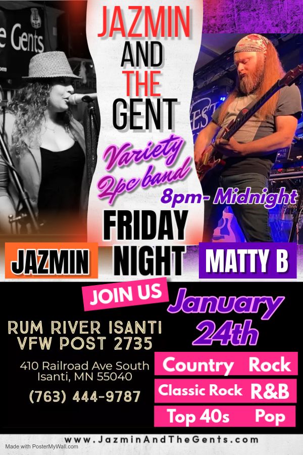 2pc - Isanti VFW Post 2735 - Friday January 24th, 8pm-Midnight