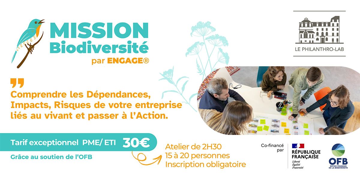 Atelier Mission Biodiversit\u00e9 \u2013 Ile de France - Paris
