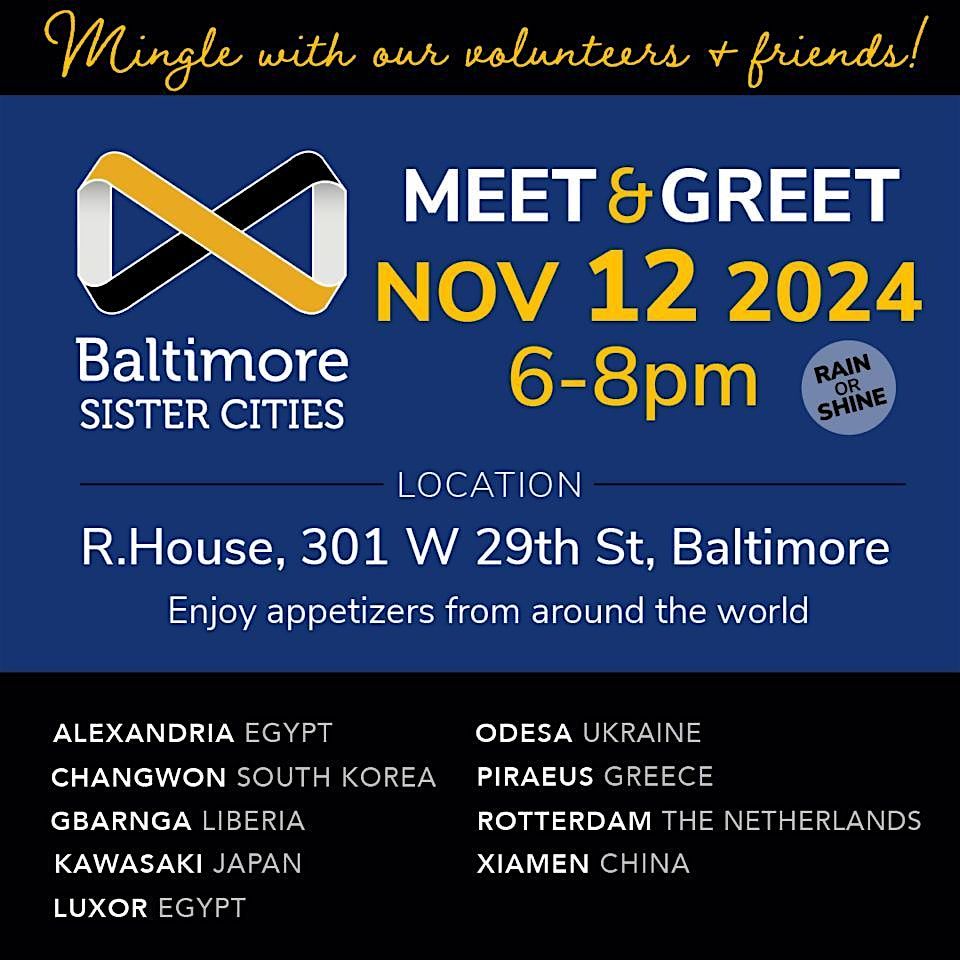 Baltimore Sister Cities & Friends Fall Social