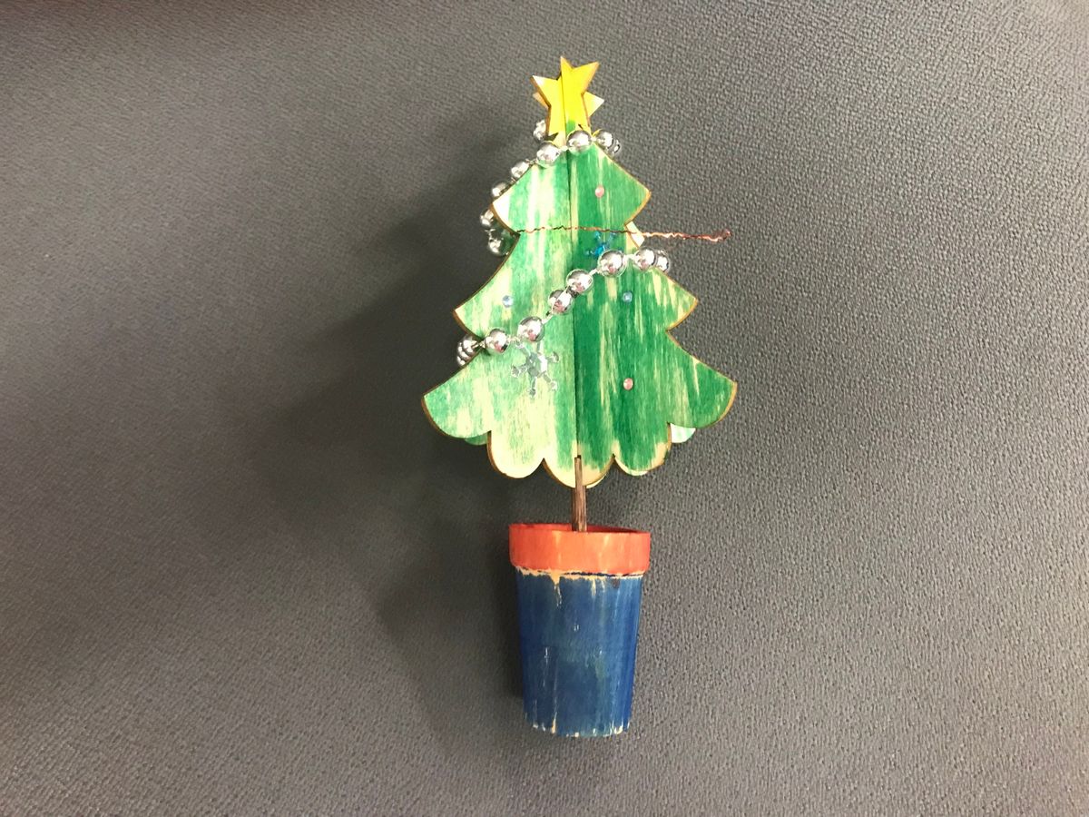 Teen Program:  Decorate Wooden Christmas Tree