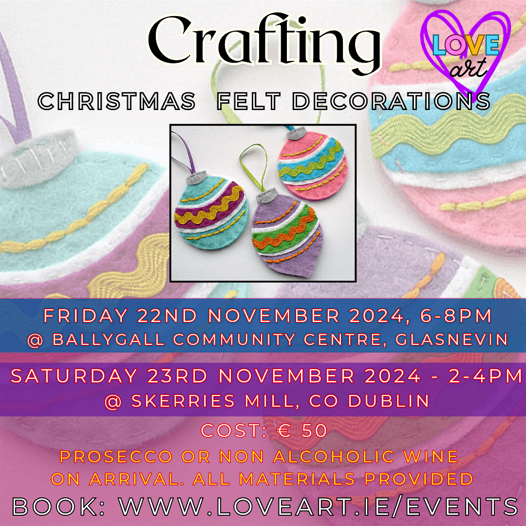 Christmas Felt Decorations Workshop (Skerries)