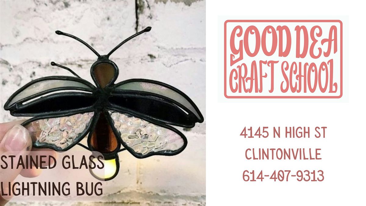 Stained Glass - Lightning Bug light - art class