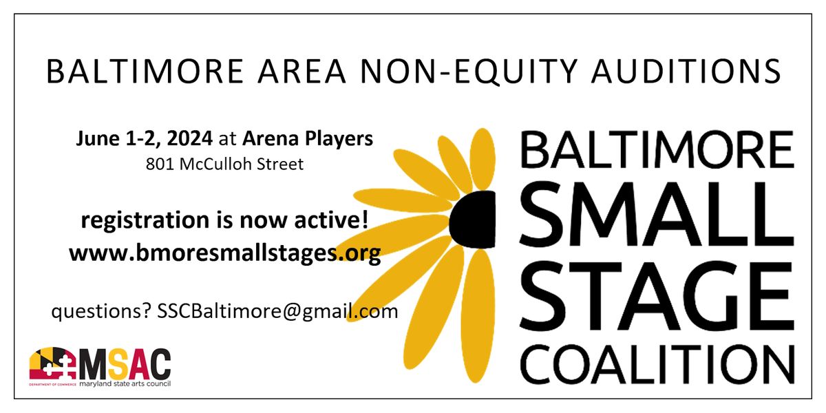 Baltimore Area Non-Equity Auditions