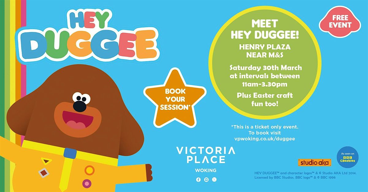 Hey Duggee Meet and Greets, Victoria Place Shopping Centre, Woking, 30 ...