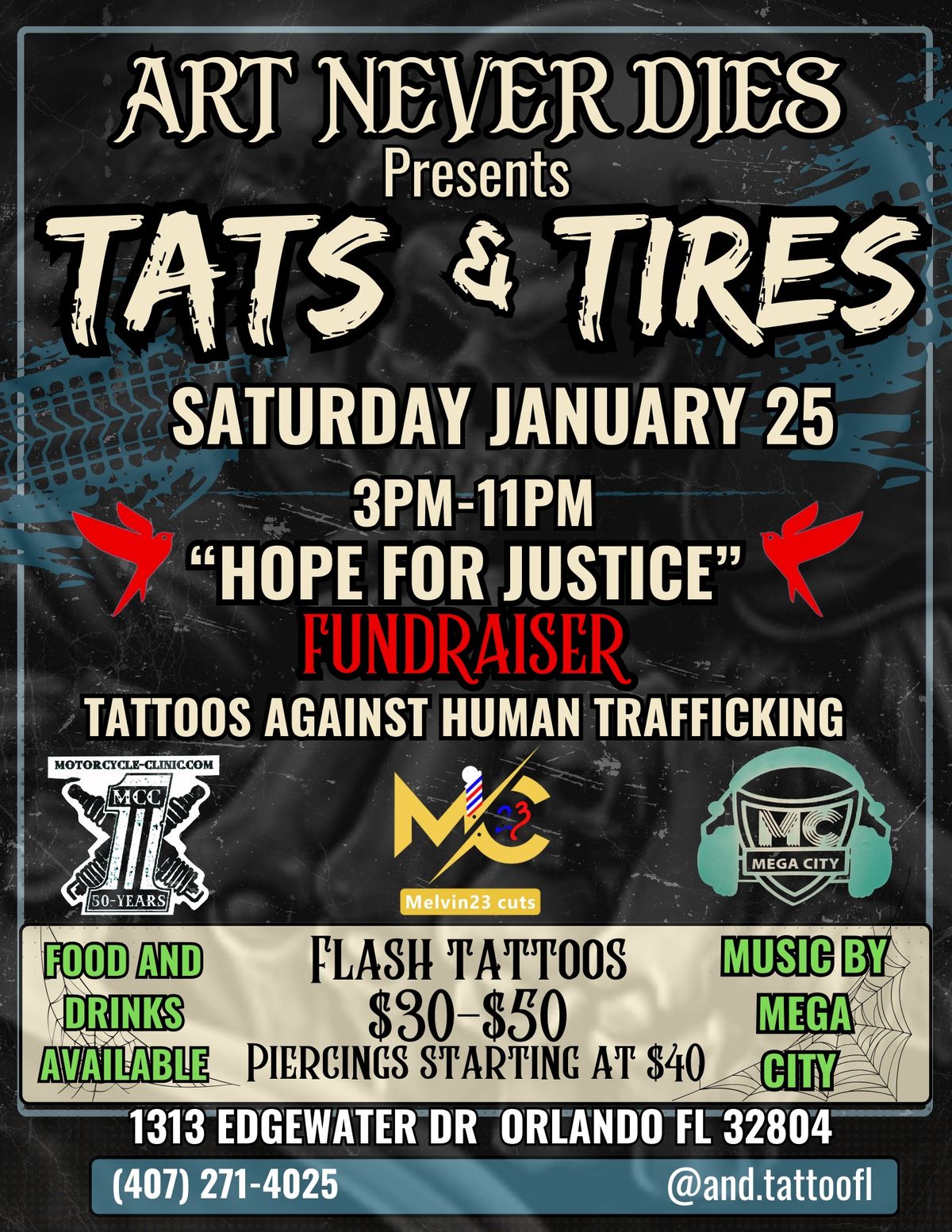 Tats and Tires   Tattoos against human trafficking 