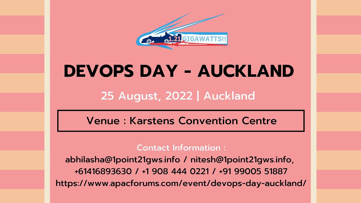 Devops Day - Auckland on 25 August 2022