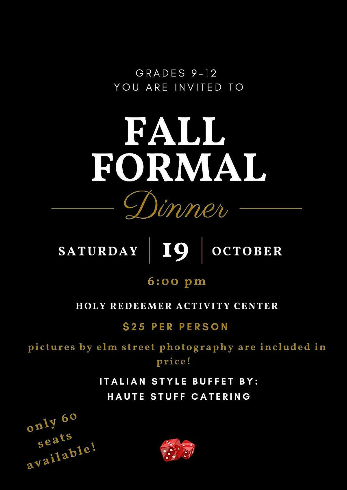 NDHS Fall Formal Pictures & Dinner