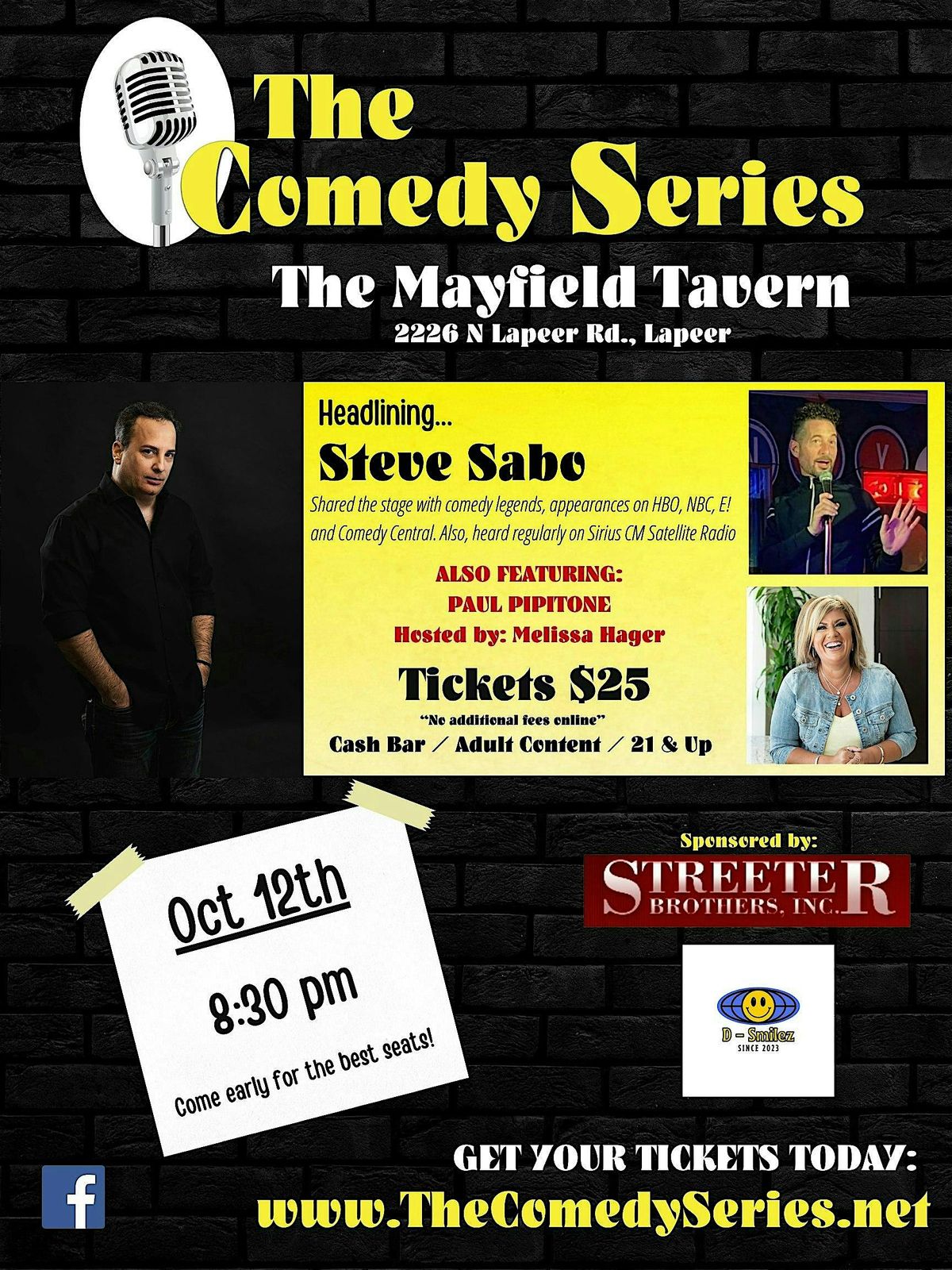 Comedy Show -Mayfield Tavern-Lapeer