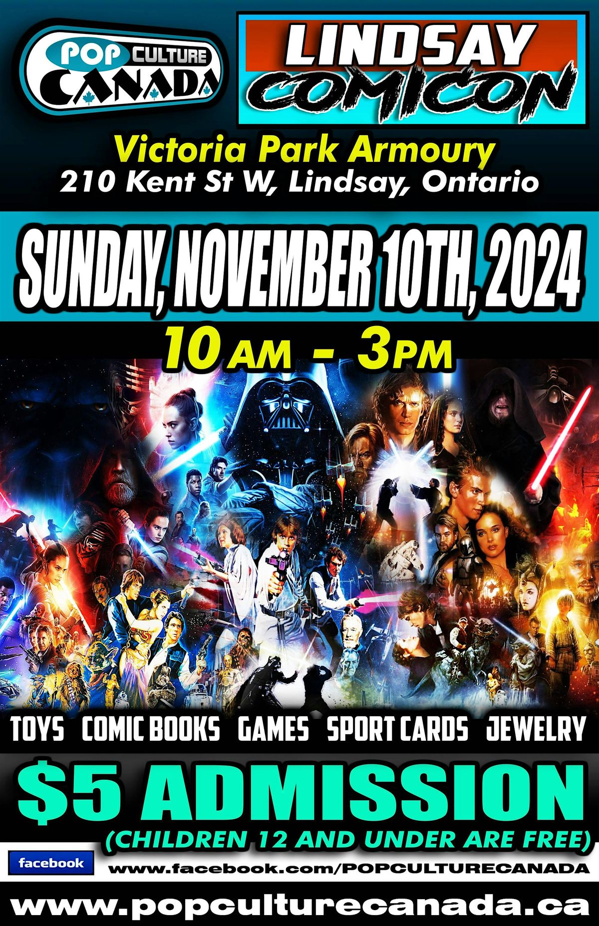 Lindsay ComiCon :  November 10th 2024  :  Comic Con