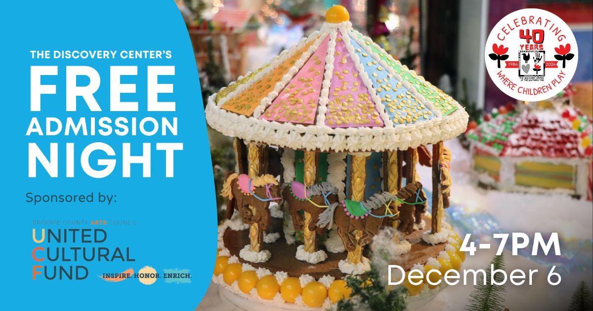 Gingerbread Village Grand Opening and FREE ADMISSION Night