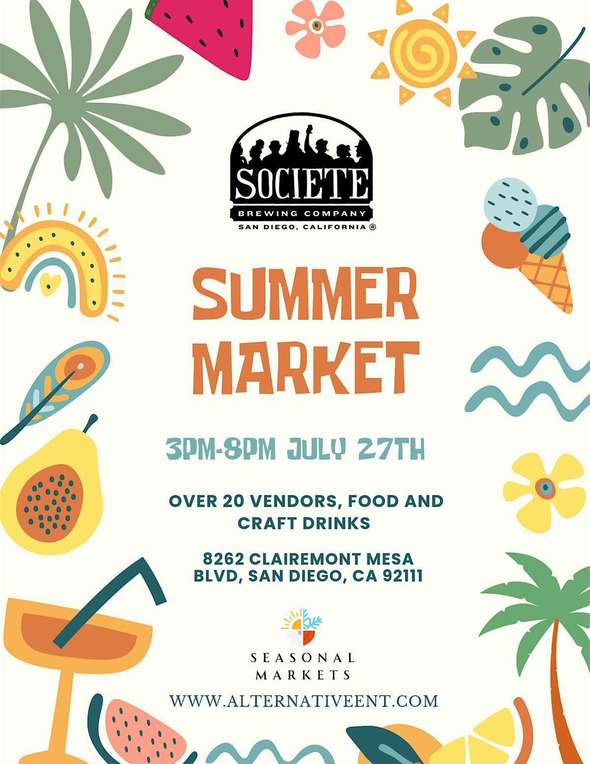 Societe Brewing Summer Market!