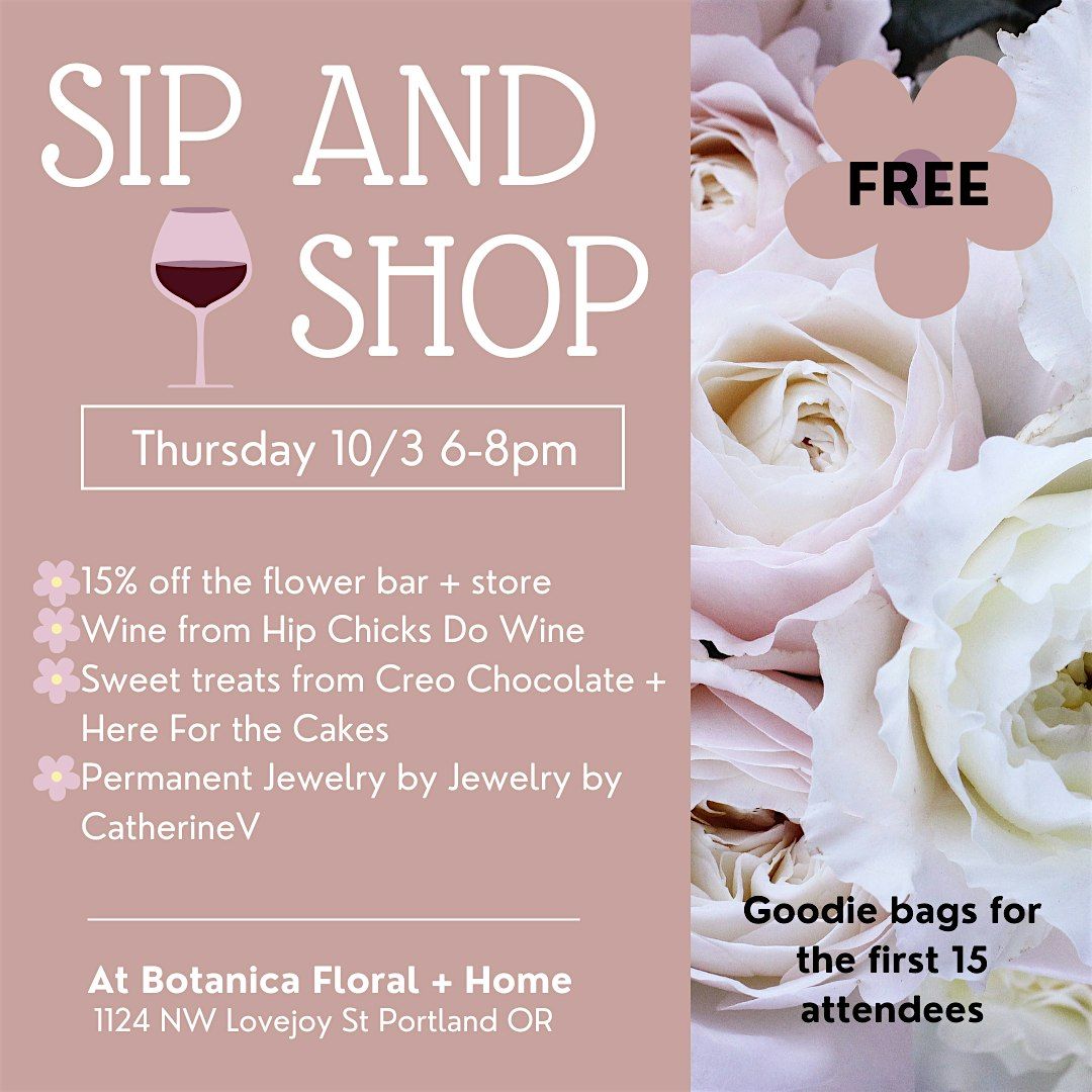 Sip and Shop Event at Botanica Floral + Home