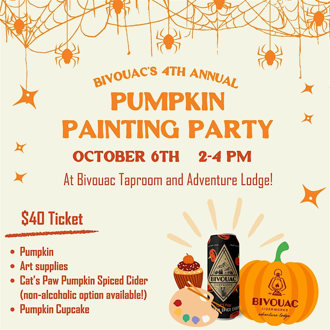 Bivouac Ciderworks 4th Annual Pumpkin Painting Party!