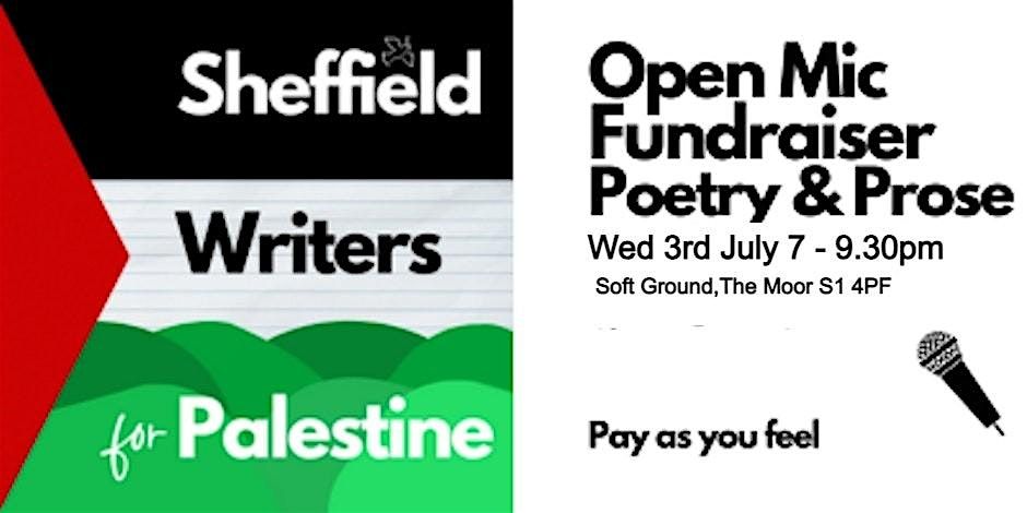 Sheffield Writers for Palestine - Open mic to raise funds
