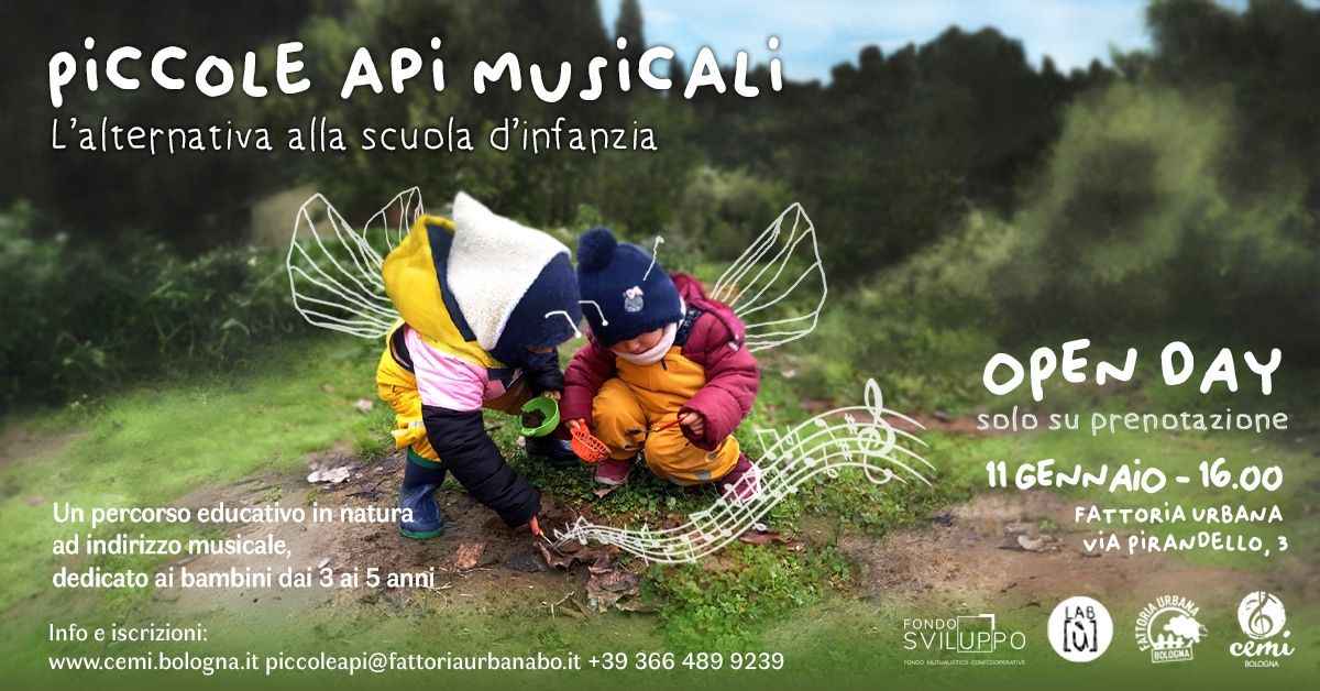 \ud83c\udfbcPiccole Api Musicali | Open Day 11 Gennaio\ud83d\udc1d