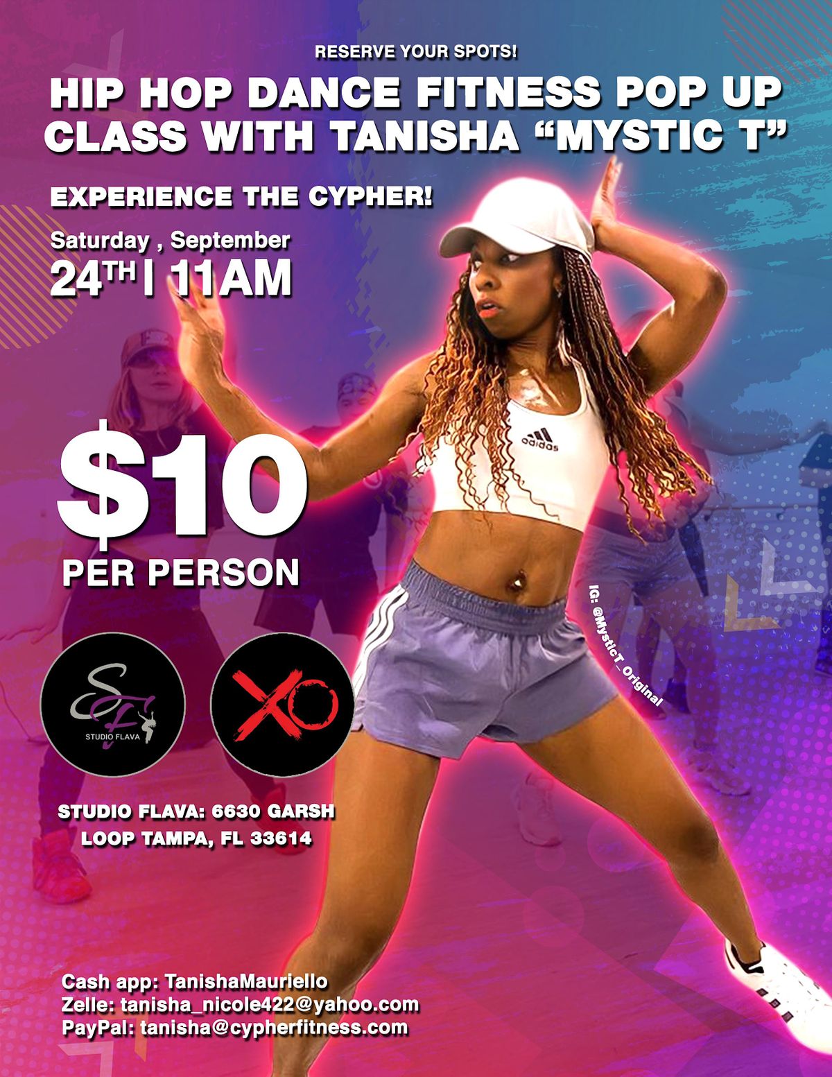 Hip Hop Dance Fitness Pop up Class with Mystic T!