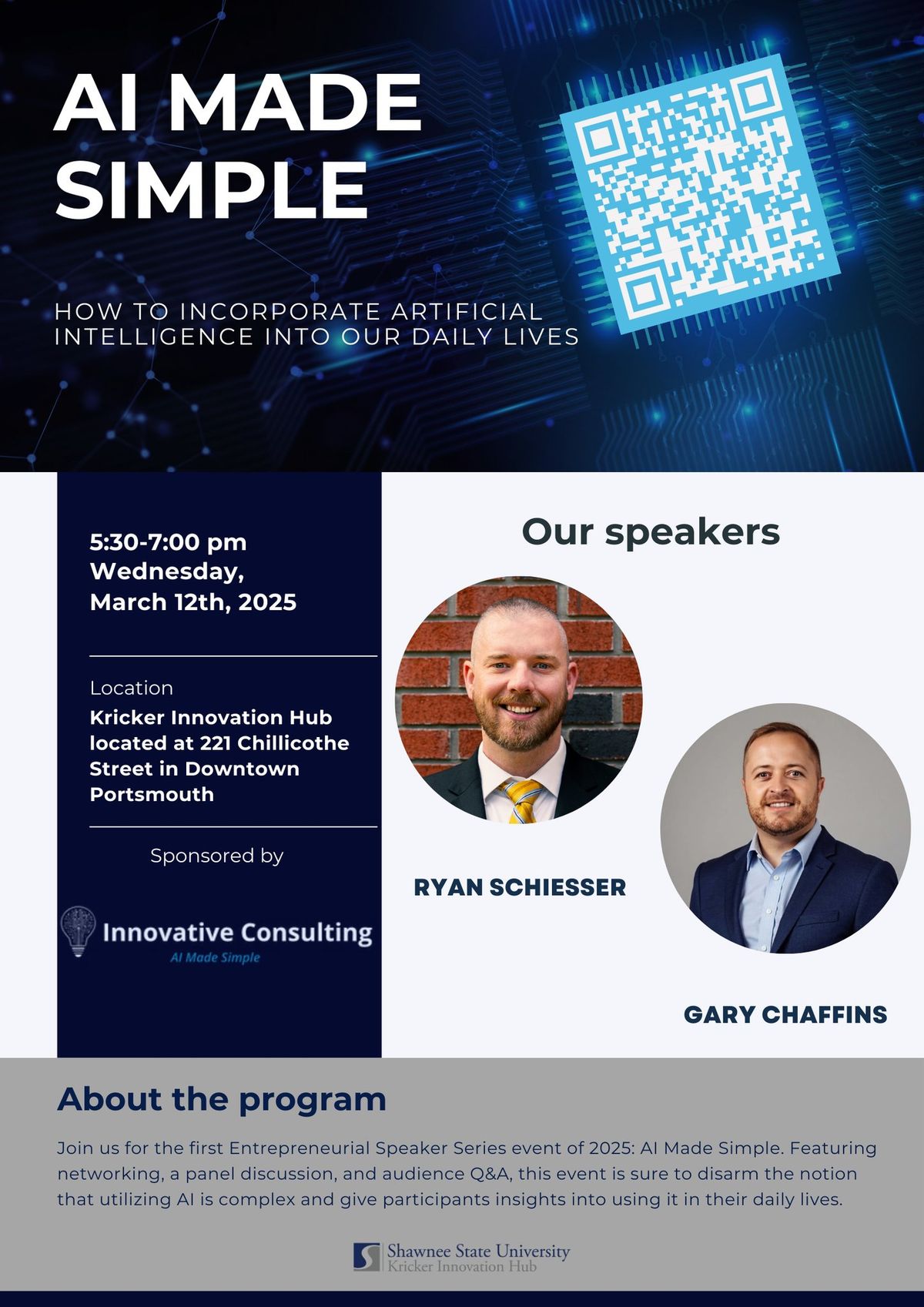 Entrepreneurial Journey Speaker Series: AI Made Simple 