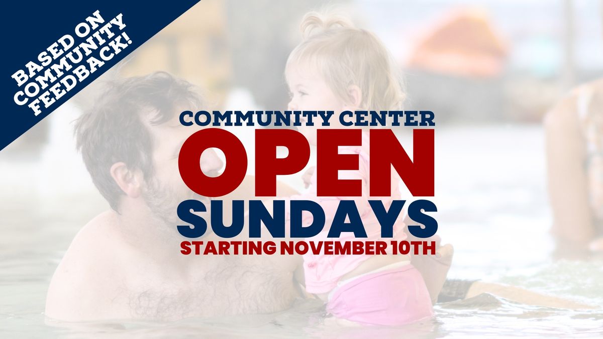 Glenwood Springs Community Center Sunday Opening