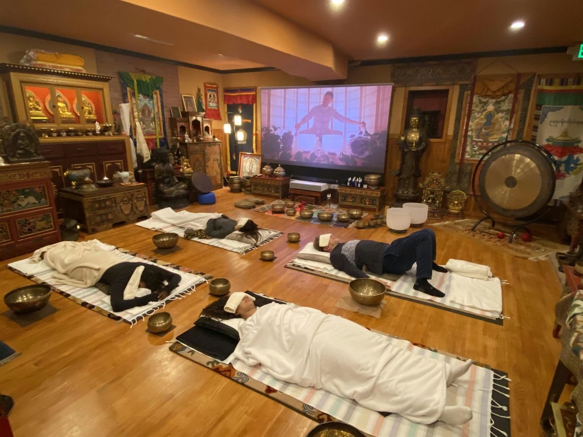 Sound Bath Meditation with Tibetan and Crystal Singing Bowls, Chimes, Gong