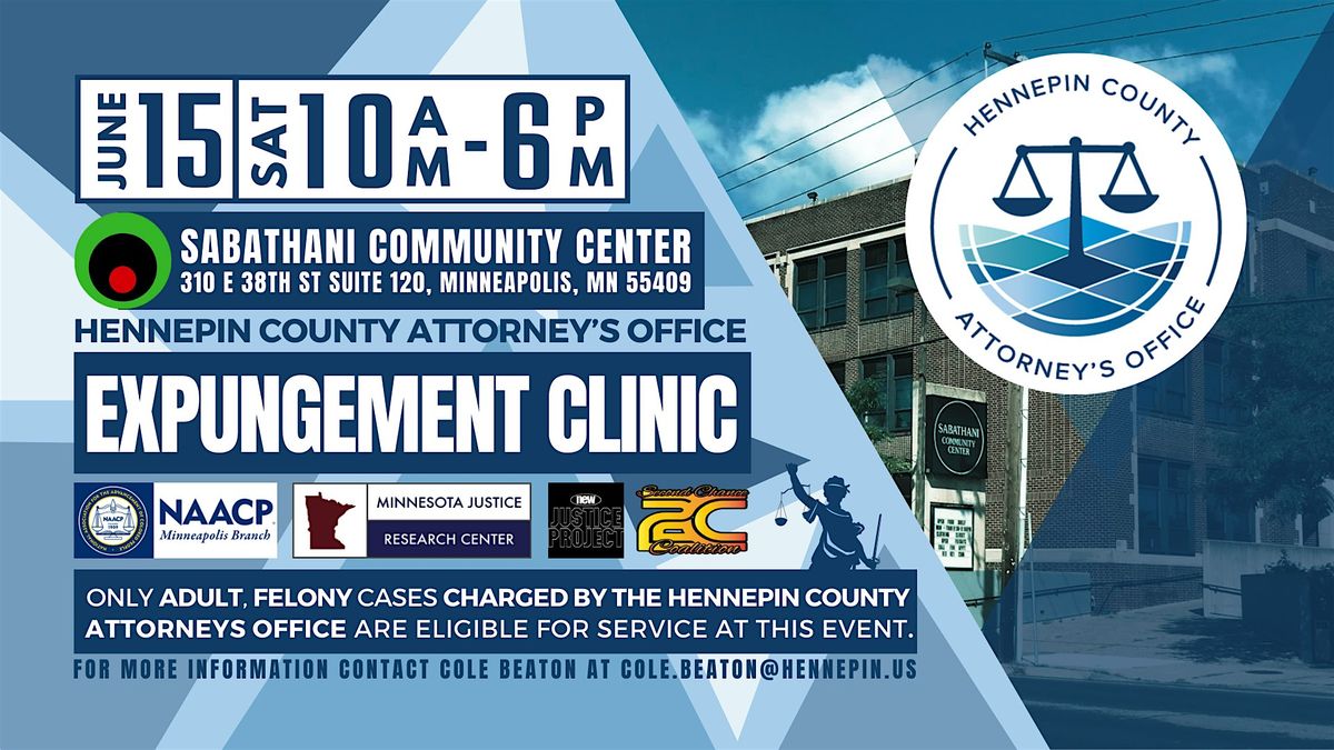 Hennepin County Attorney's Office Expungement Clinic