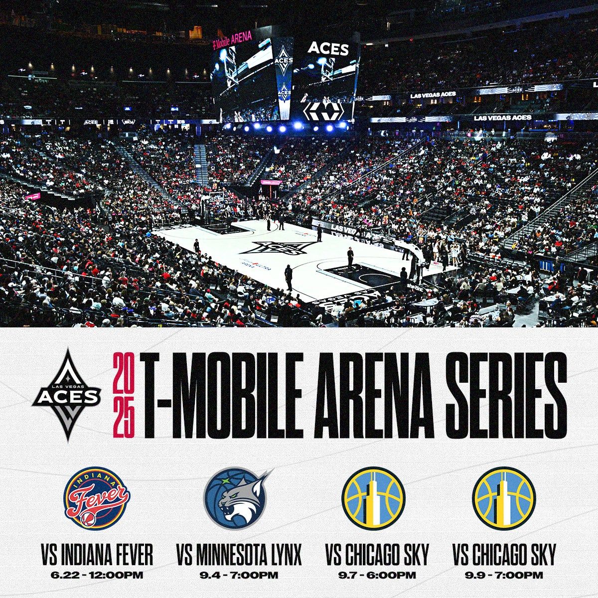 Las Vegas Aces at Indiana Fever at Gainbridge Fieldhouse