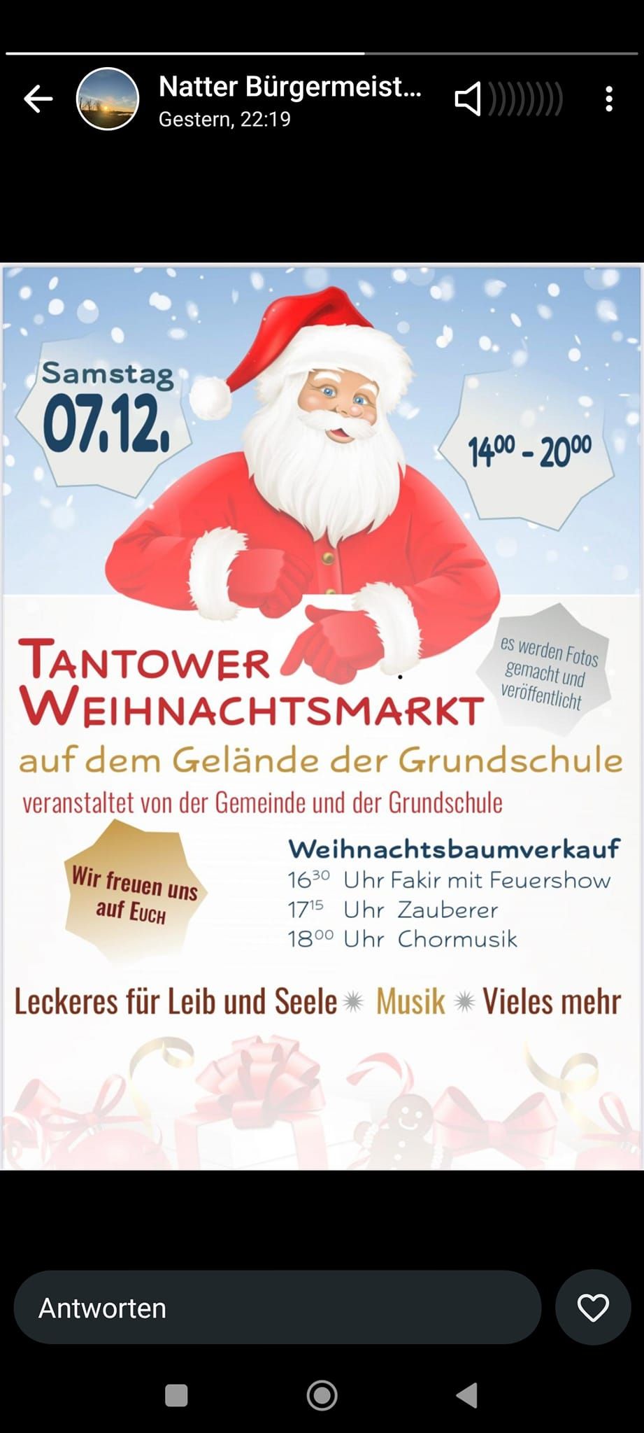 Tantower Weihnachtsmarkt 