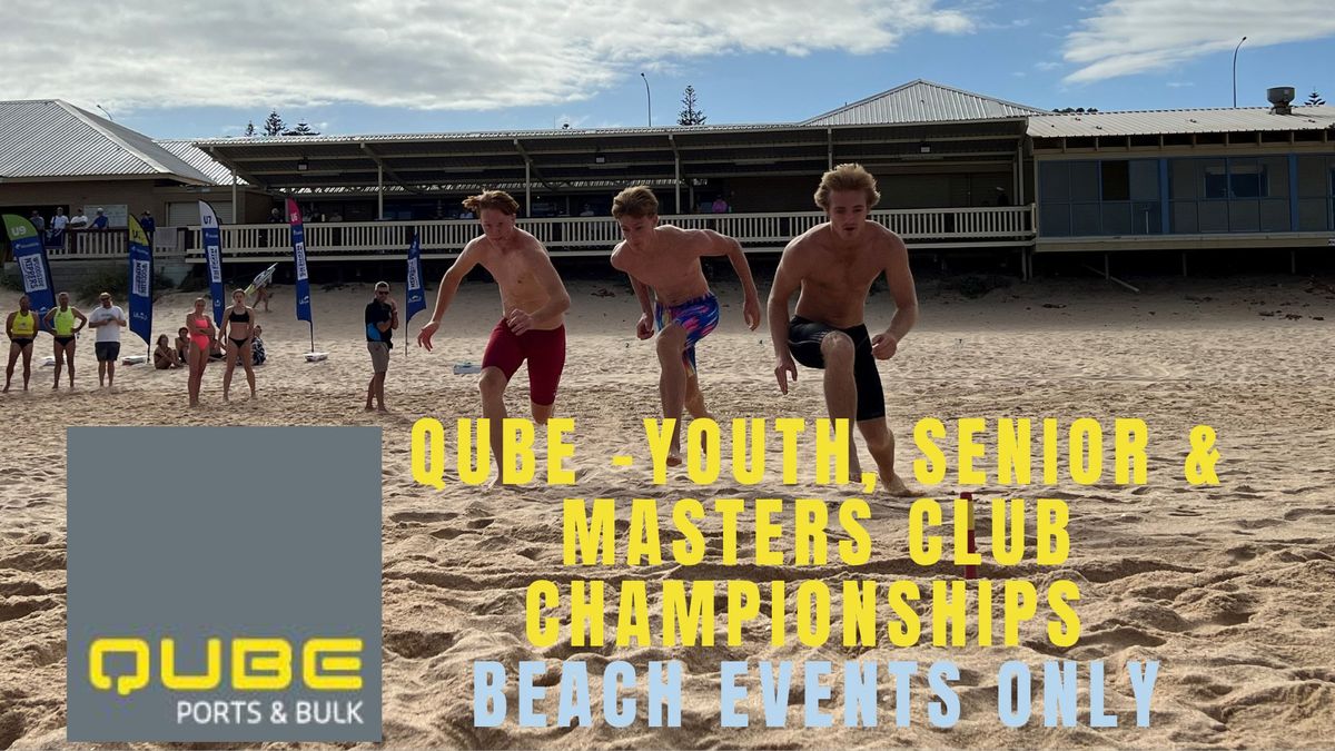  QUBE - Youth, Senior & Masters Club Championships - Beach events only