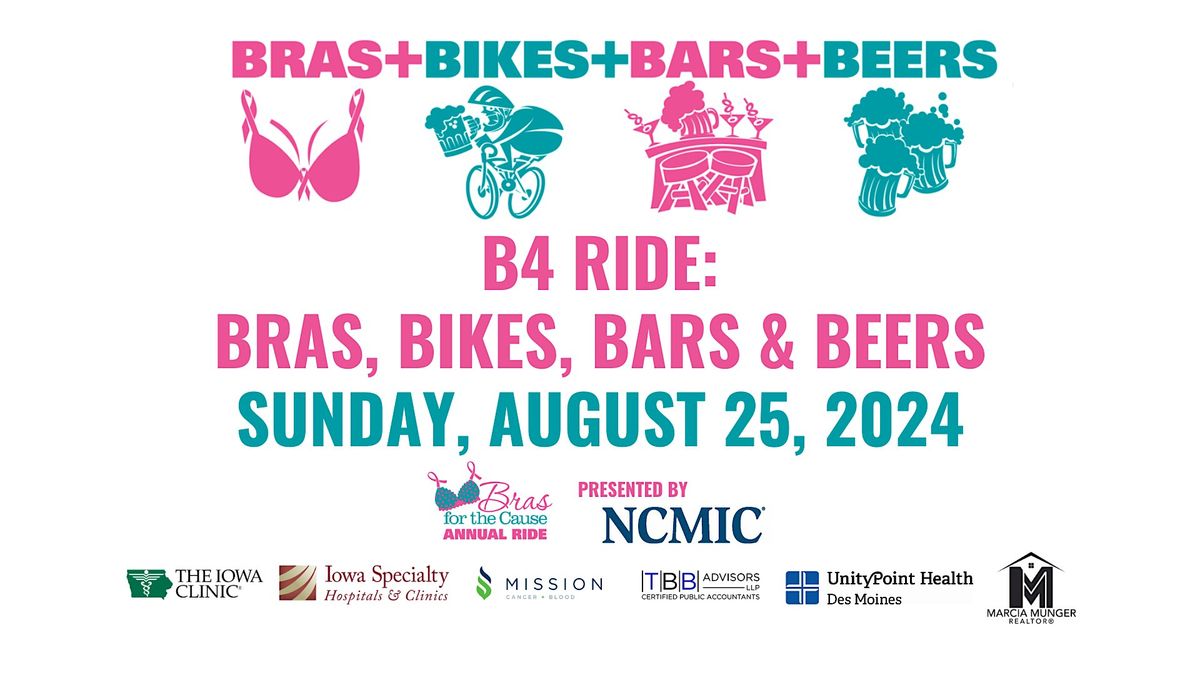 Bras for the Cause 4th Annual B4 Ride: Bras, Bikes, Bars & Beers