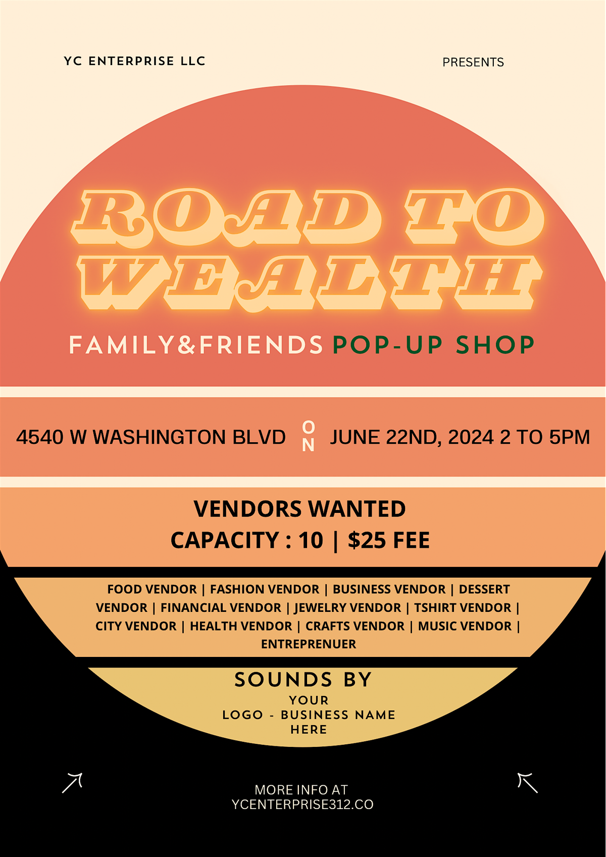 Road To Wealth Pop Up Shop