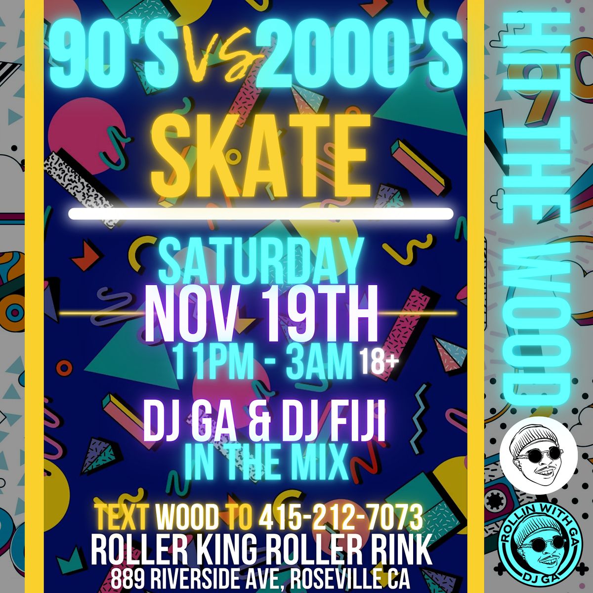 Hit The Wood - 90s vs 2000s Skate Party