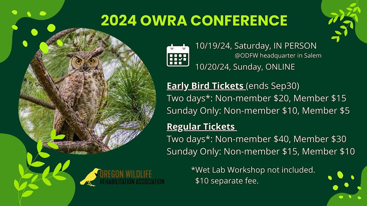 2024 Oregon Wildlife Rehabilitation Conference