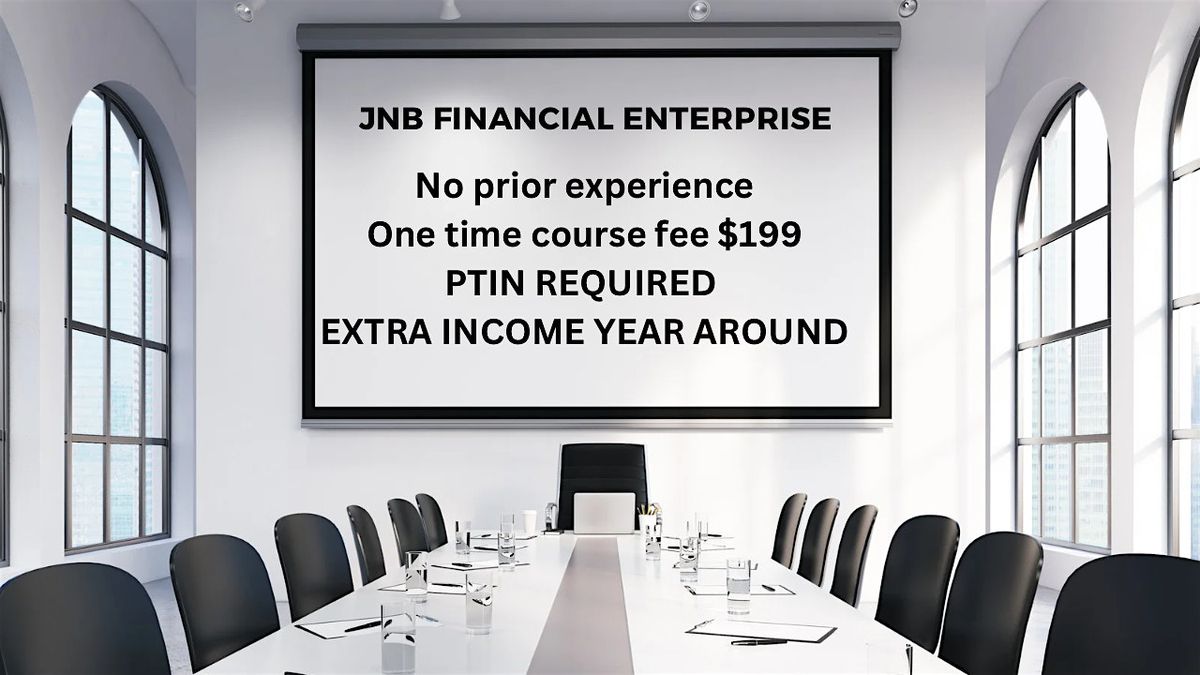 Virtual Tax Academy with JNB Financial Enterprise