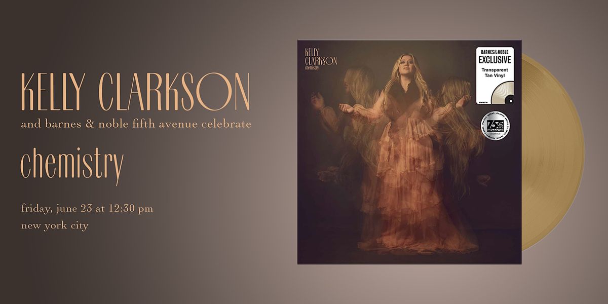 Signing with Kelly Clarkson for CHEMISTRY at B&N 5th Avenue, NYC