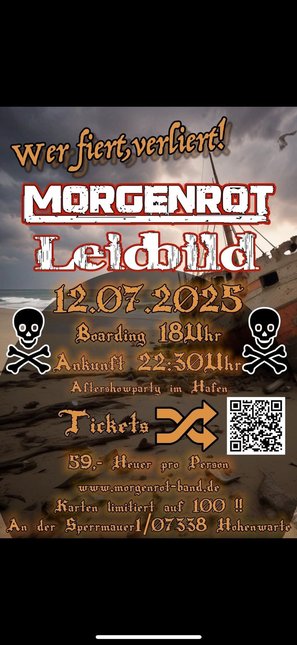 Rock the Boat die 5. bei Vollmond - MORGENROT und LEIDBILD