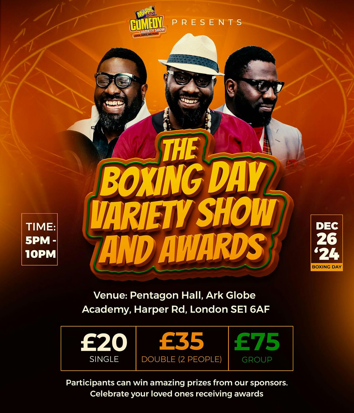 THE BOXING DAY VARIETY SHOW & AWARDS
