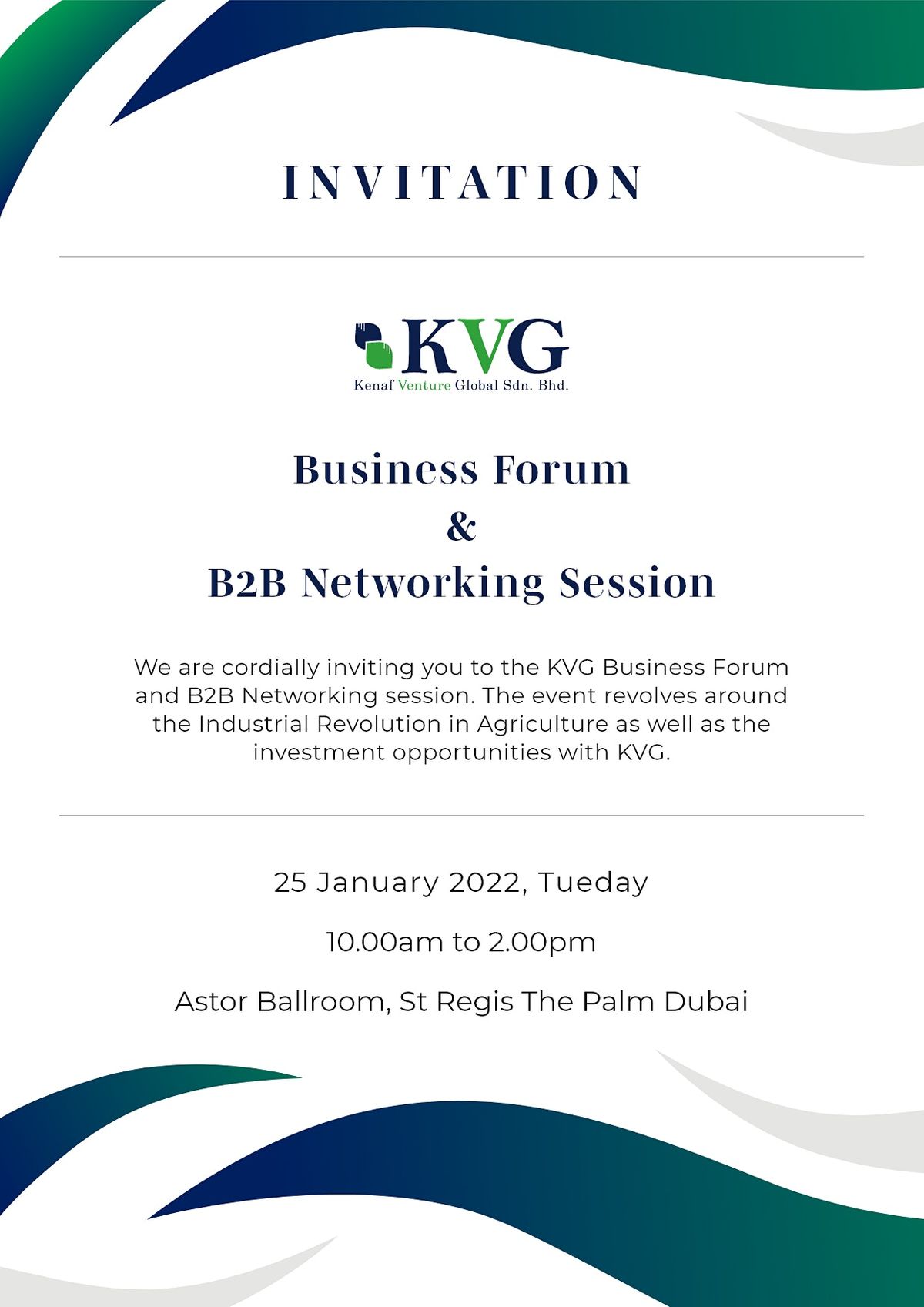 Business Forum & B2B Networking Session