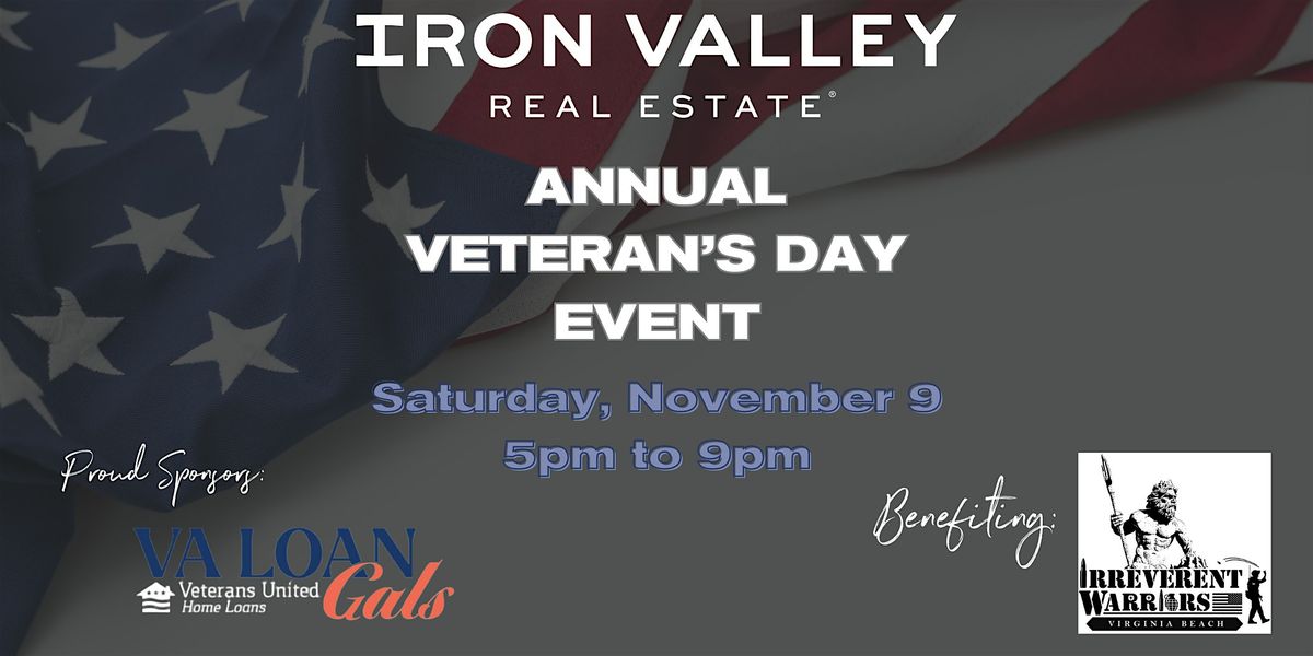 The Red, White and Blue Ball! Iron Valley Real Estate Annual Veteran's Day Event