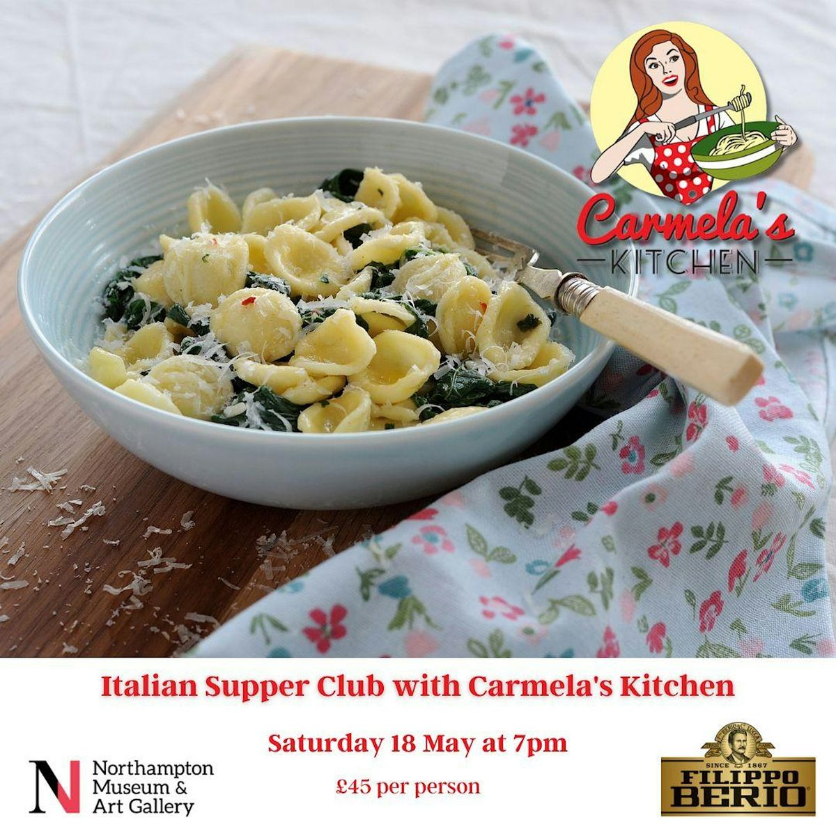 Italian Supper Club  in collaboration with Carmela's Kitchen