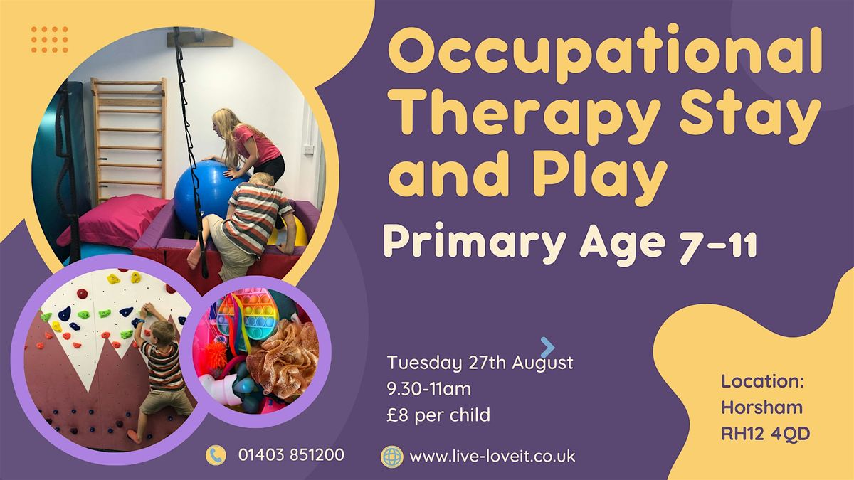 Occupational Therapy Stay and Play Age 7-11