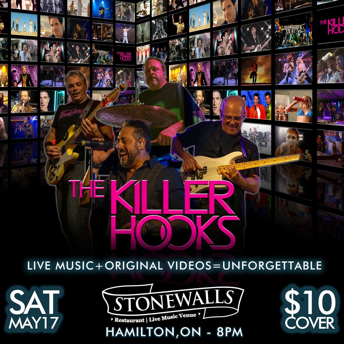 THE KILLER HOOKS LIVE VIDEO SHOW HITS HAMILTON 