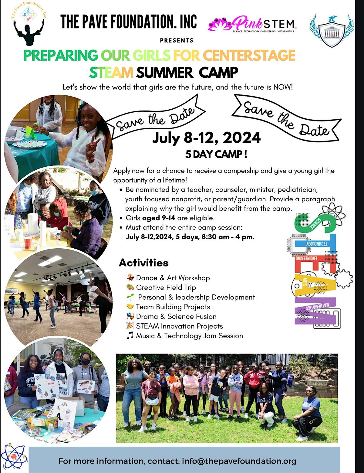 "Preparing Our Girls for Center Stage" STEAM Summer Camp