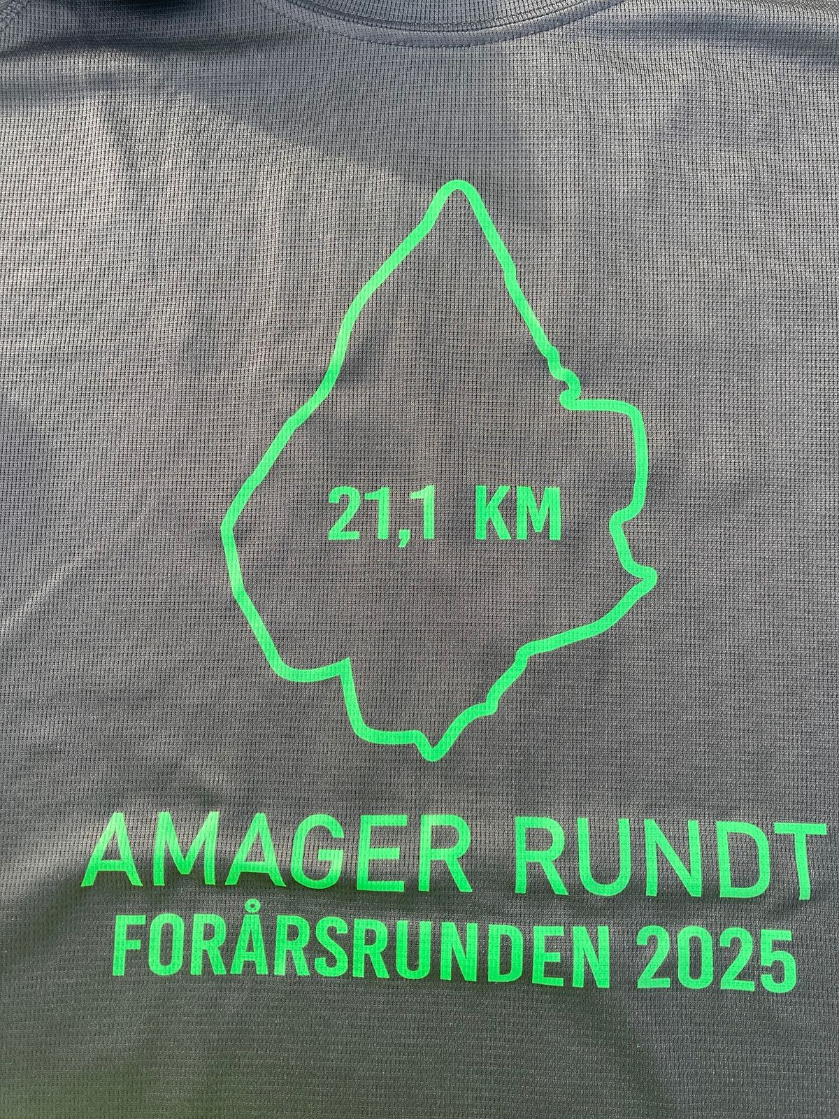 21,1 km G\u00e5 Amager Rundt l\u00f8rdag den 5. April 2025. En gratis g\u00e5 udfordring.