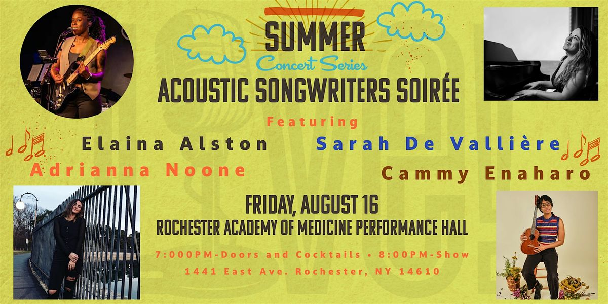Live! Summer Concert Series Presents: Acoustic Songwriters Soir\u00e9e