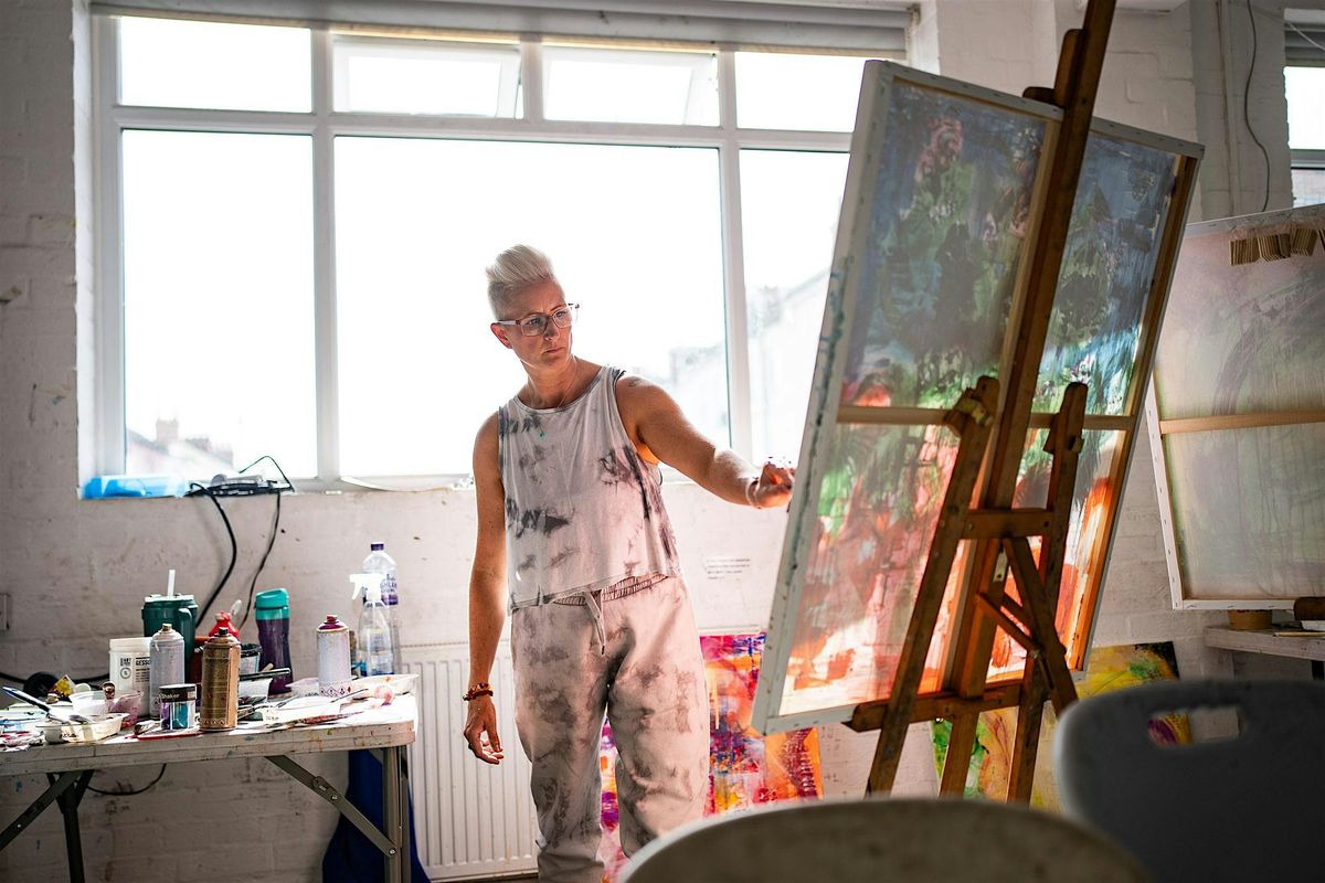 The most EXPERIMENTAL one day Abstract Painting workshop in Brighton
