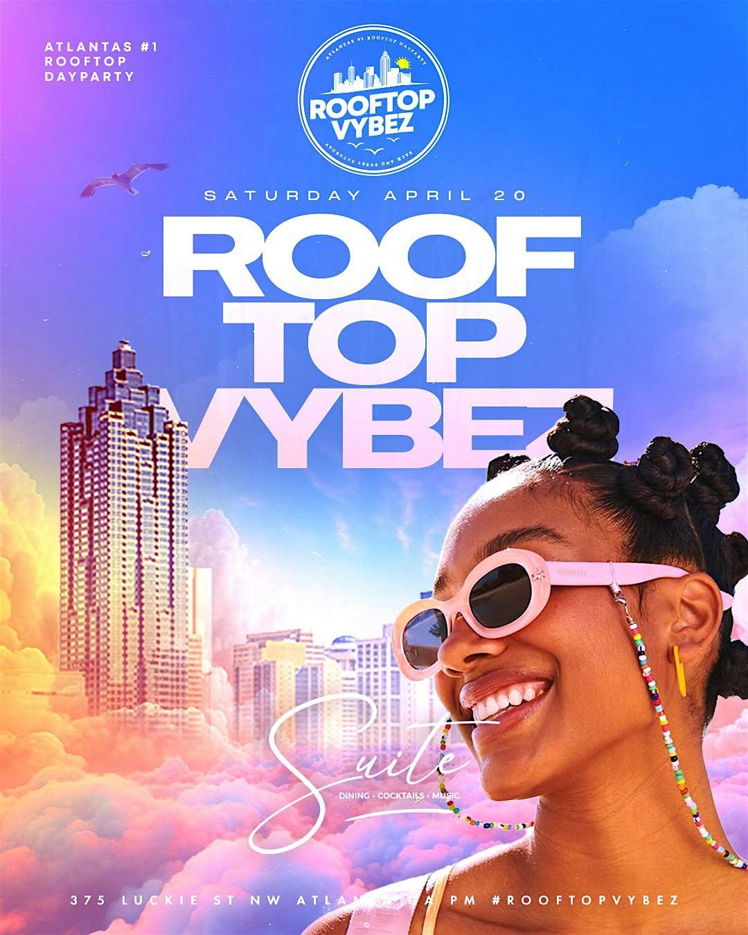 FREE ROOFTOP PARTY AT  SUITE LOUNGE SATURDAY