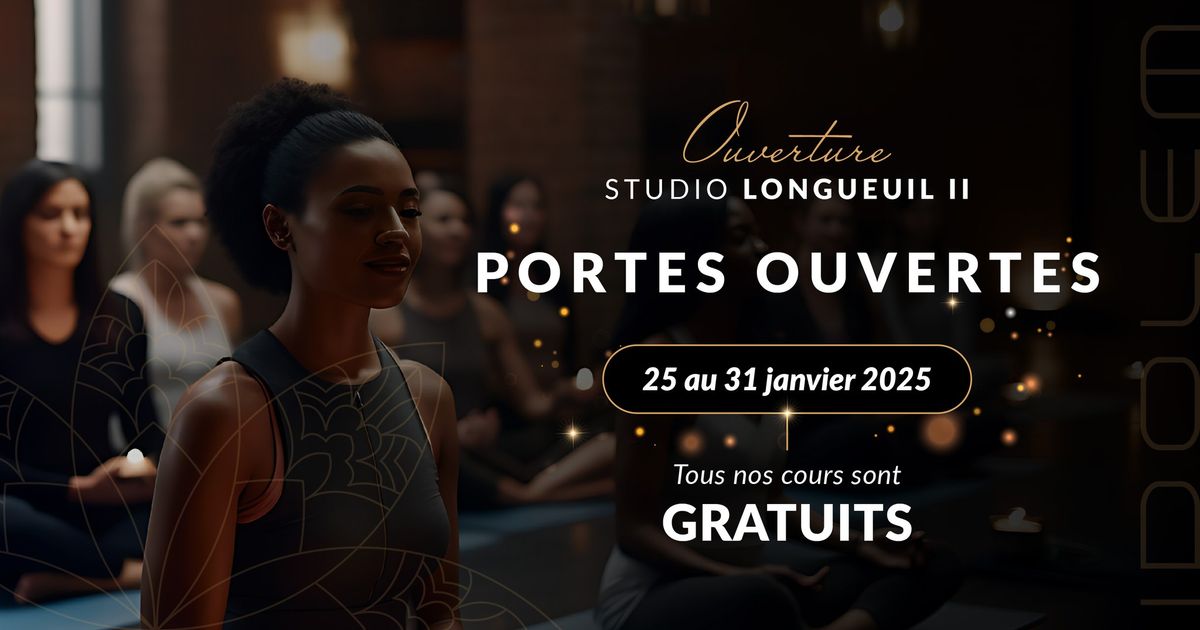 Portes-Ouvertes du 25 au 31 janvier : COURS GRATUITS !