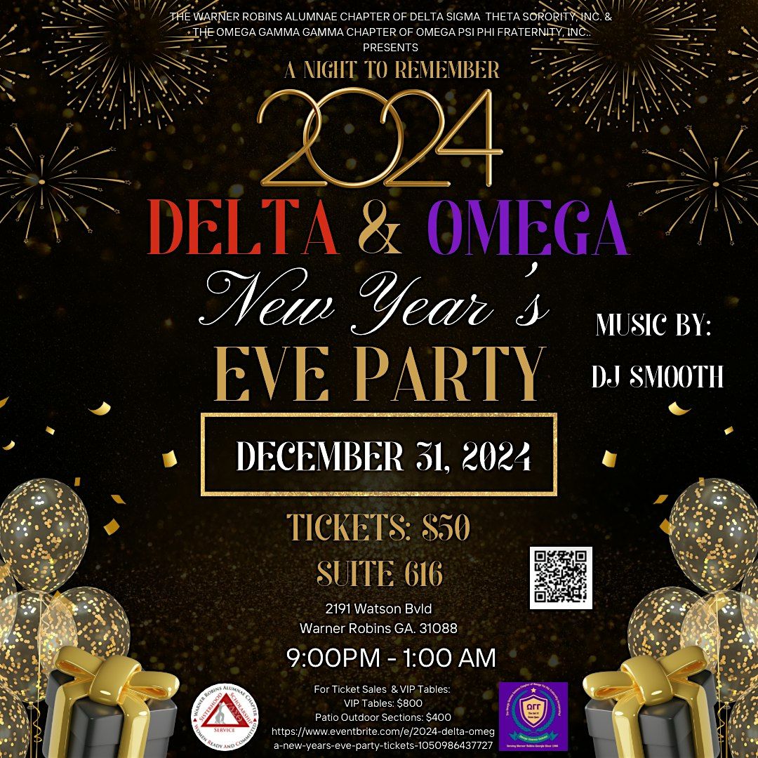 2024 DELTA & OMEGA New Year\u2019s Eve Party