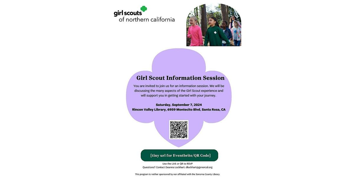 Santa Rosa, CA | Rincon Valley Girl Scout Information Meeting