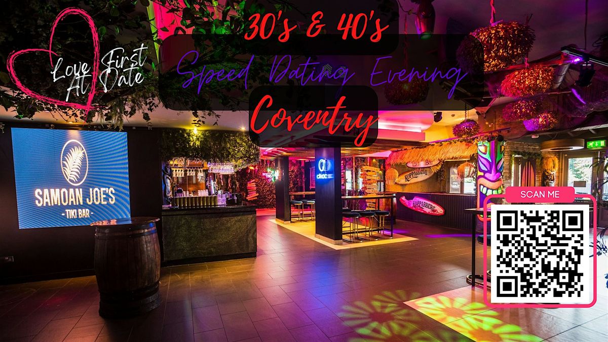 30's & 40's Speed Dating Evening in Coventry