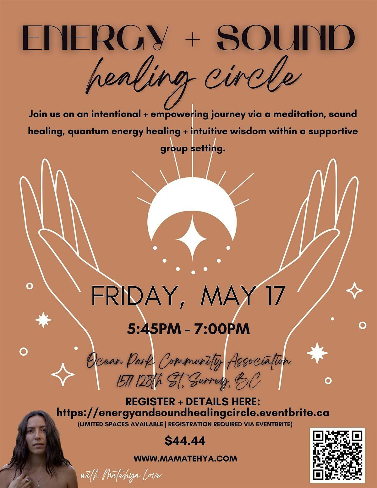 Energy + Sound Healing Circle with M\u0101tehya Love